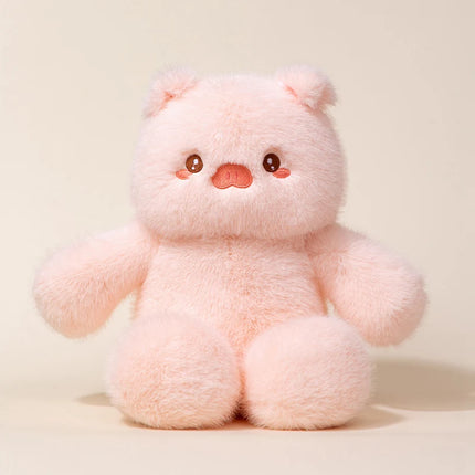 Wholesale Cuddly Plush Toys Cattle High Quality Fluffy Sitting Pose Doll Warm Cozy Children Companion Xmas Gift Home Decor Gift