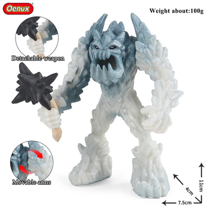 Oenux Simulation Dinosaur Dragon Turtles Fire Bull Orangutan Magma Golem Animal Model Action Figures Pvc Collection Kid Toy Gift