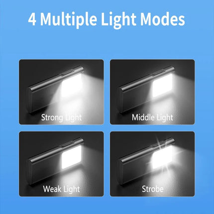 EDC Flashlight Keychain Light Super Bright With Pen Clip Mini LED Flashlight, USB Charging Port Emergency Work Camping Light