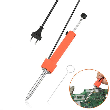 Electrothermal Vacuum Solder Sucker 36W 220V High Power EU Durable Desoldering Pump Soldering Iron Pen Dual Purpose Repair Tool