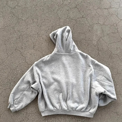 2025 New Oversized Reversible Hoodie High Quality Luxury Designer Clothing Cotton Hoodie with Plaid Lining Sweatshirt Streetwear