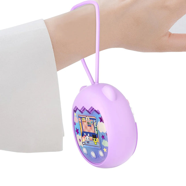 Silicone Comprehensive Protection Case Cartoon Animal Shaped E-pet Machine Protector Waterproof with Lanyard for Tamagotchi Pix