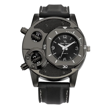 Men's Watch, Leisure Sports V8 Quartz Watch, Trendy Fashion Silicone Watch Classic Analog Display Wristwatch for Casual