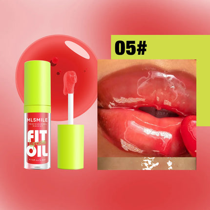 Hydrating Lip Glaze Plump Lips Oil Pearlescent Mirror Lip Gloss Clear Lipstick Lip Tint for Lips Care Moisturizing Lipgloss