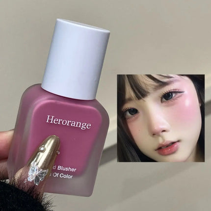 Herorange Hydrating Liquid Blush Lightweight Smooth Blend Non Cakey Natural Glow Long Lasting All Skin Types