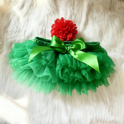 Baby Girls Tulle Tutu Bloomers Infant Newborn Diapers Cover 2pcs Short Skirts+Headband Set Girls Skirts Rainbow Baby Skirt