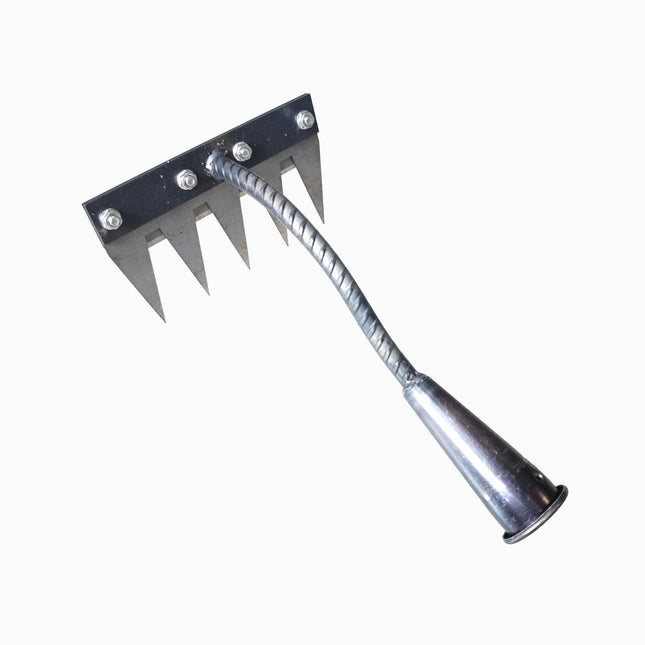 5/6/7/8 Teeth 1PCS Carbon Steel Garden Hand Rake for Farm Garden Weeding Tools Scarifier Agricultural Nail Harrow Metal Harrow