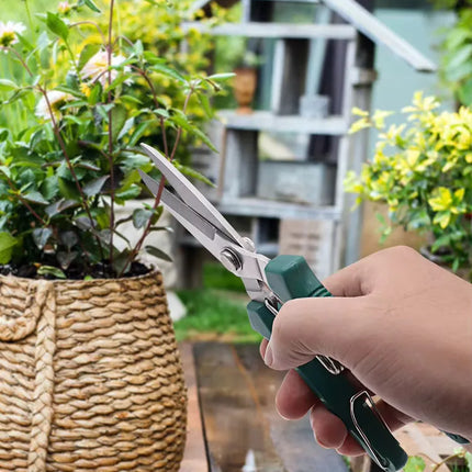 Straight Head Pruning Shears Non-slip HandleStainless Steel Outils Manuels Household Bonsai Garden Scissors Pruing Shear