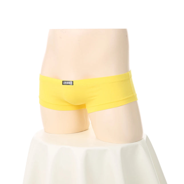 Men's Cotton Underwear Low-rise Mini Boxer Shorts Slim Underpants Very Low-rise Breathable Boxers Man Solid Color Lingerie