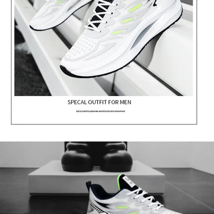 Men's Breathable Sports Shoes Spring New Mesh Casual Fashion Versatile Trendy Men's Shoes Summer Running Shoes Suitable for Outdoor Sports