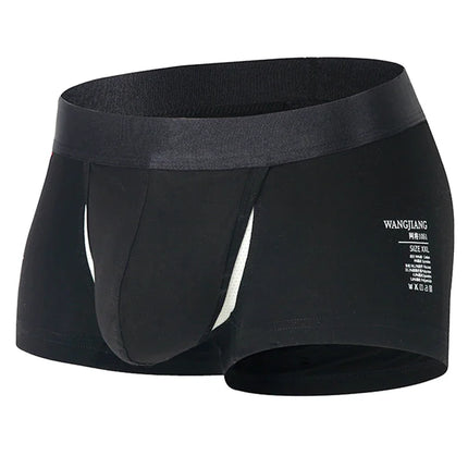 1/2 Pieces Open Front Underwear Men Cotton Sexy Men's Boxer Shorts Panties Breathable Pouch Bulge Underpants Male