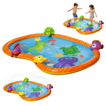 2026 Water Play Mat Equipped With Nozzles Suitable For Boys And Girls To Use As A Inflatable Play Mat For Outdoor Garden Toy