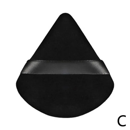 Triangle Velvet Powder Puff Pizza Flours Mini Face sponge Makeup Lightweight Cosmetics Makeup Tool Washable M4L1