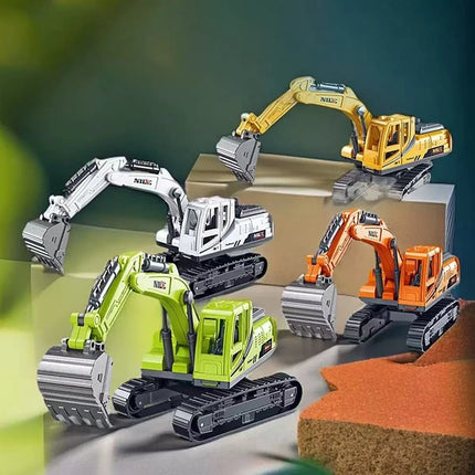 1pc excavator quality new type of inertial excavation car engineering car  party supplies children education toys boys and girl
