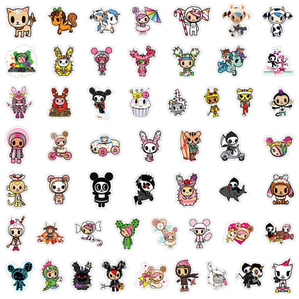 50PCS Tokidoki Cartoon Stickers Graffiti Stickers DIY Diary Phone Case Handmade Scrapbook Aesthetic Stickers