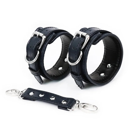 Professional BDSM Red Leather Harness Set Collar Handcuffs Restraint Kit for Women Slave Role Play Fetish Gear Adult Game Toy