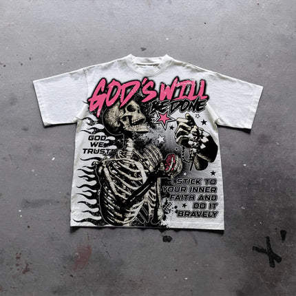 Harajuku Letter Graphic T Shirts Y2k Tops Men Women High Street Oversized T Shirt Pro Choice Streetwear Vintage Tee Clothing