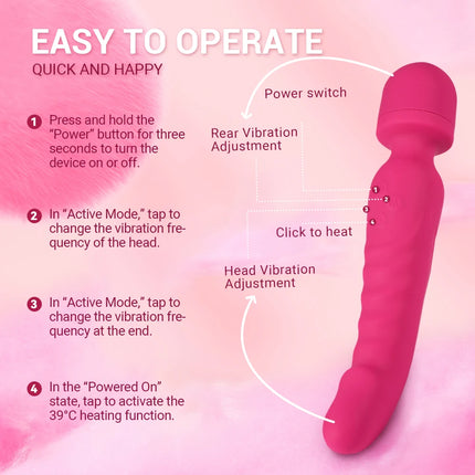Powerful AV Magic Wand Dildo Vibrator for Women Clitoris Stimulator Erotic Toys G Spot Vagina Massager Adult Sex Toys for Female