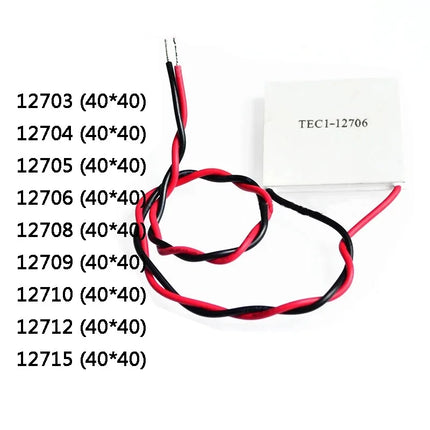 TEC1-12706 12703 12704 12705 12708 12709 12710 12712 12715 Thermoelectric Cooler Peltier 40*40MM 12V Peltier Elemente Module