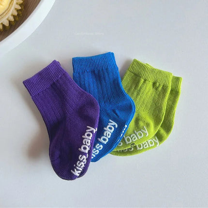 Spring Autumn New Baby Children Sock Comfortable Sweat-absorbing Breathable Non Slip Infant Kids Stockings Boy Girl Cotton Socks