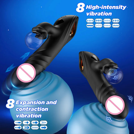Thrusting Rabbit Vibrator for Women Vagina Dlido Vibrator G-Spot Clitoris Stimulator Female Masturbation Sex Toy for Women