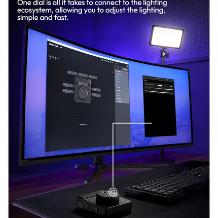 Ulanzi D100H Dial Creative Controller Video Editing Assistant for Youtube Tiktok PR PS Support Bluetooth Key Production Console