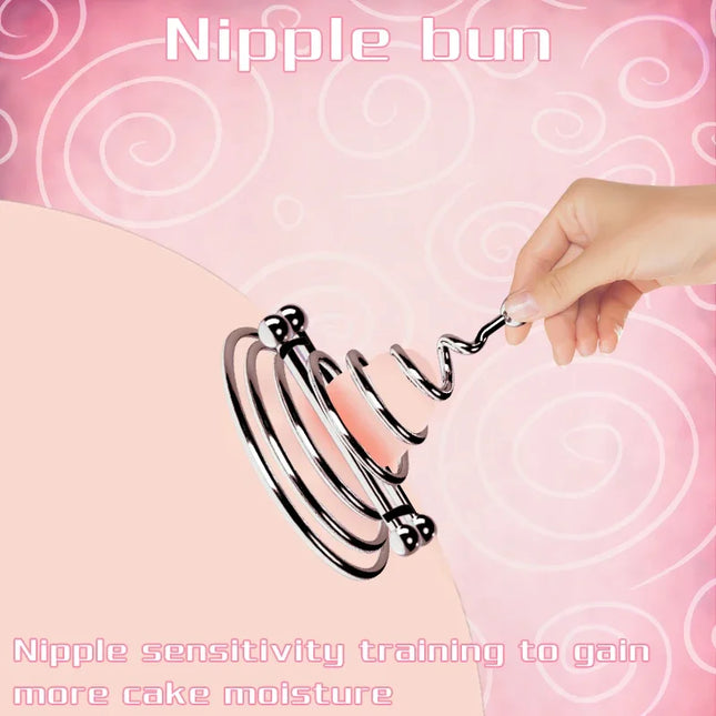 Spring Nipple Clamp, Nipple Sensitivity Trainer, Nipple Head Adjustment, Male and Female Adult Sex Toys, Private Parts Teasing,