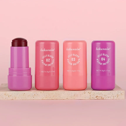 Original Cooling Water Jelly Blush Stick Blush Tinted Cosmetics Tint Stick Watercolor Multi-Use Matte Blush Makeup For Women
