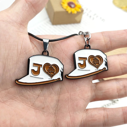 Anime JoJo Bizarre Adventure Keychains Killer Queen Higashikata Josuke Bow Arrow Pendant Keyring For Women Men Car Accessories