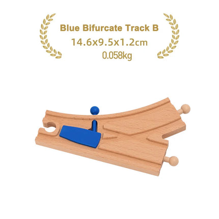 Kinds Of Wooden Track Accessories Beech Wood Railway Train Track Toys Fit for Biro All Brands Wooden Tracks Kids Education Toys