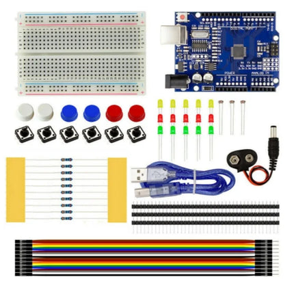DIY Electronic Starter Kit for UNO R3 Arduino Circuit Board Electronics 12-in-1 Programmable Engineering Coding Education