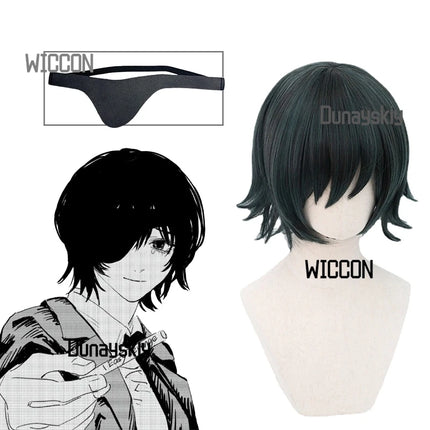 Himeno Cool Cosplay Wig Props Eye Cover Funny Costume Party Daily Halloween Christmas Stage Men Women Cosplay Himeno Japanese