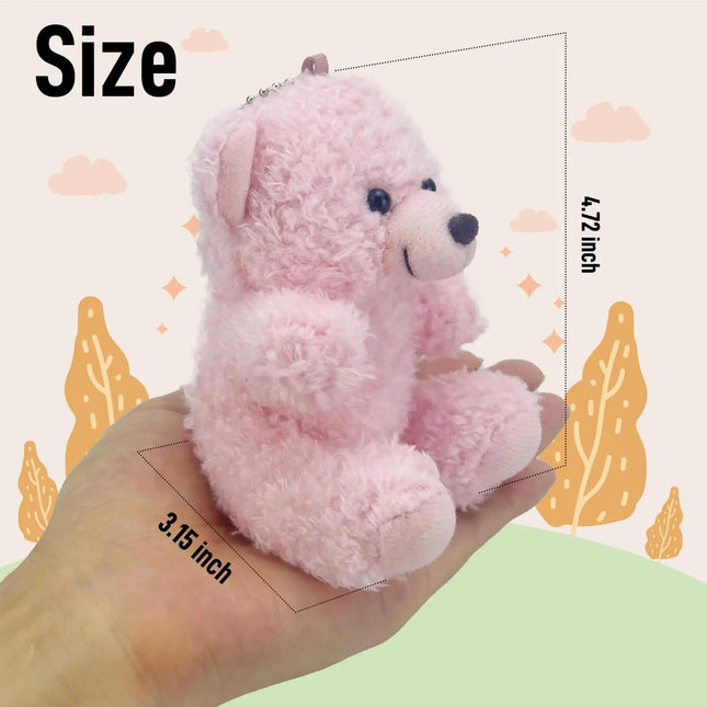 Mini Teddy Bear Bulk, Small Stuffed Animal Toy, Soft Plush Mini Teddy Bears for Baby Shower Graduation Wedding Birthday Party
