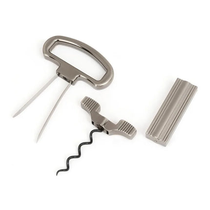 JUSTINLAU 2-in-1 Wine Bottle Opener Stainless Steel Open The Wine Cork Household Wine Stopper Clamp Steel Needle Bottle Opener