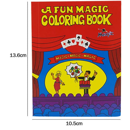 Small Size Children A Fun Magic Coloring Book Comedy Tricks Close-Up Street Props Grimoire Spellbook
