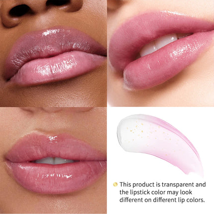 Color Changing Lipstick 2 in 1 Lip Blush Balm 24K Gold Long Lasting Moisturizing Nourishing Lips Plumper Deep Hydration Care