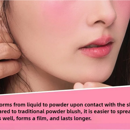 AZTK JC04 Water To Powder Liquid Blush Soft Matte Natural Flush Brightening Cheek Tint Lightweight Blendable Waterproof Makeup