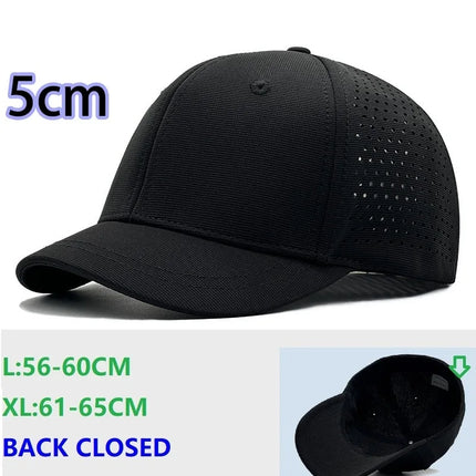 Back Closed Baseball Caps for Men and Women, Big Head and Small Head Hat, High Quality Headwear