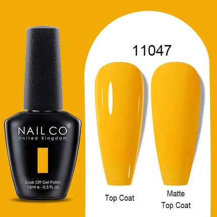 NAILCO Winter Series Color Gel Nail Polish 15ML Semi Permanent Soak Off Gel Varnishes Super Texture Gorgeous Nail Manicure Art