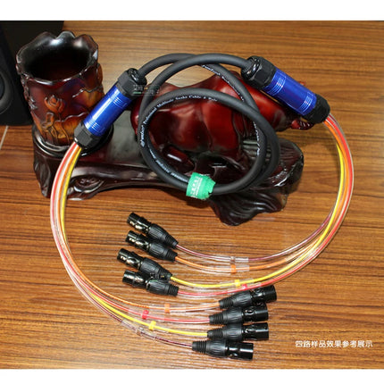 Professional 4/8/12/16/24 Channel XLR Snake Cable, Male to Female, Shielded Audio Extension for Stage Studio Mixer
