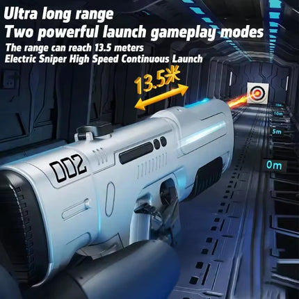 New Pulse Electric Water Gun Continuous Shooting Laser Children's Toy Gun Large Capacity Automatic Water Absorption Summer Toy