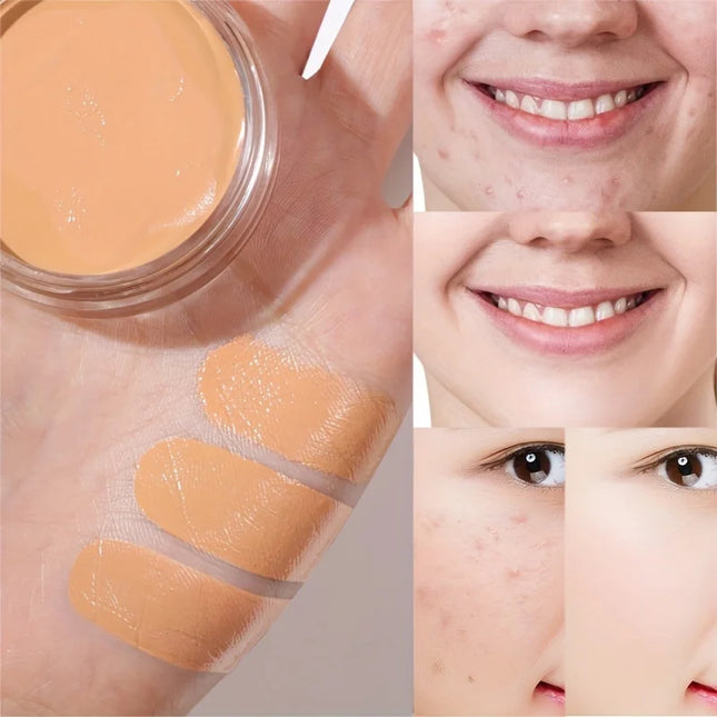 Full coverage foundation - matte finish, creamy texture, strong coverage, moisturizing, oil control, pore minimizing, non-greasy