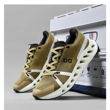 Men's Running Shoes Breathable Lightweight Comfortable Soft Bottom Casual Sports Sneakers Fashionable Shock Absorption