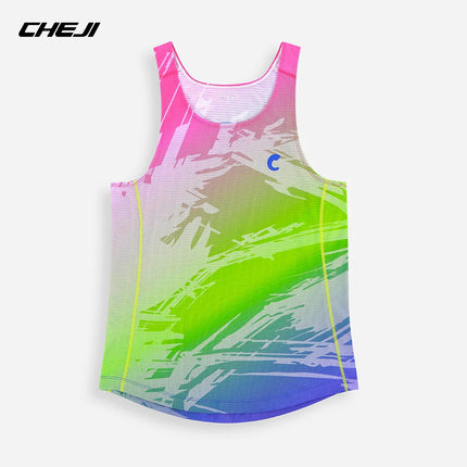 Men Professional Running Vest Tops Speed Sport Fitness Shirts Guys Athlete Track Field Marathon Sleeveless Clothing Quick Drying