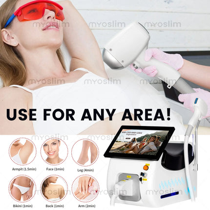 5000W FAC 808nm Diode Laser Hair Removal All-Wave Band Equipment Permanent Painless Non-invasive Permanent Cooling Head Painless