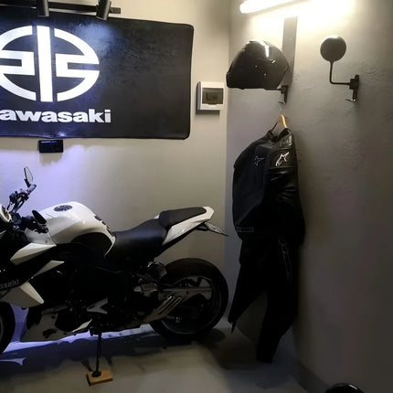 Garage Mat Motorcycle Carpet Racing Cool Moto Display Kawasaki Carpet for Kawasaki Motorcycle Area Rug Anti-slip Floor Decor Rug