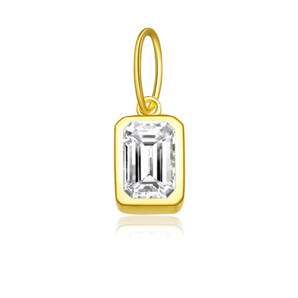 DPLAOPA 925 Sterling Silver 12 Birthstone CZ  Clips Charm Beads Pendant For Necklace And Bracelet 2024 Women Luxury Fine Jewelry