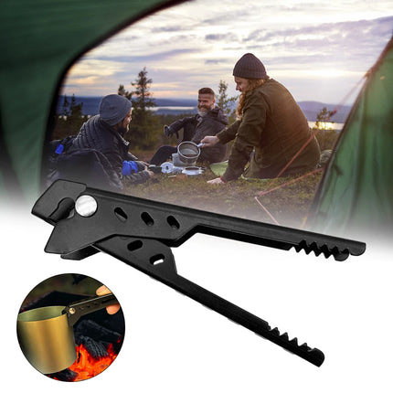 Anti-Hot Pot Food Clamp Multi-Function Bowl Dish Pan Clip Non-Slip Hot Plate Gripper Aluminum Alloy for Outdoor Camping