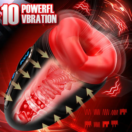 Realistic Artificial Vagina for Men Masturbator Cup Deep Throat Blowjob Massager Pocket Pussy Erotic Penis Adult Sex Toys
