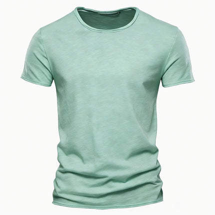 100% Cotton Men T-shirt Casual Soft Fitness Summer Thin T-shirts Men's Home Clothes O-Neck Short Sleeve Soild T Shirt for Men